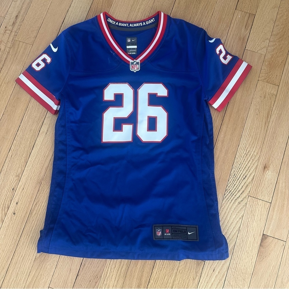 Nike New York Giants Saquon Barkley Royal Classic Vapor Elite Player Jersey